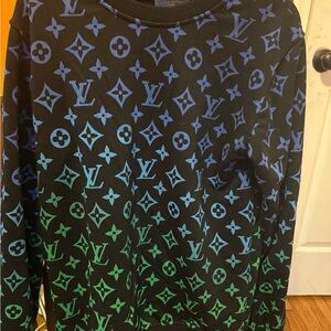 Louis Vuitton Black and Blue Monogram Sweater
